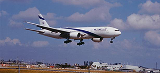 B-777-200 לפני נחיתה 